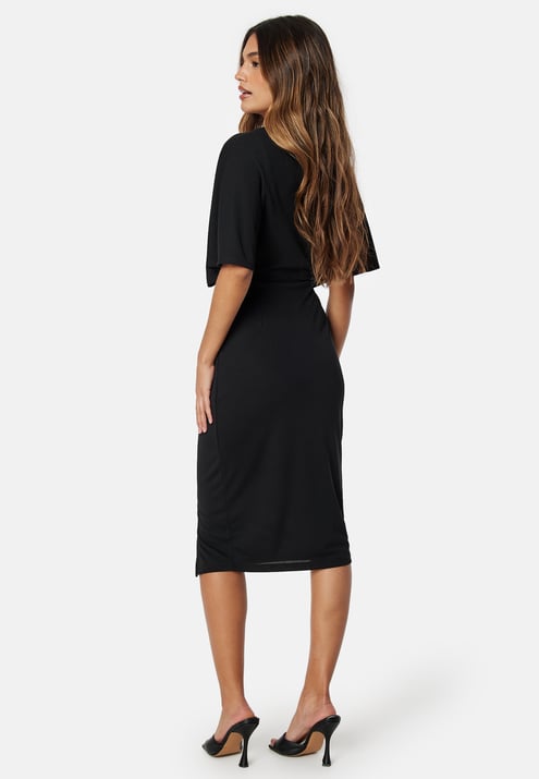 Bubbleroom Occasion Wrap Slit Midi Dress
