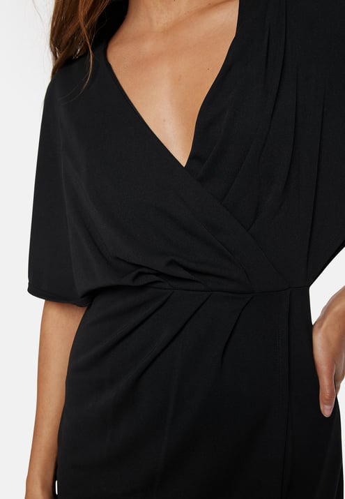 Bubbleroom Occasion Wrap Slit Midi Dress
