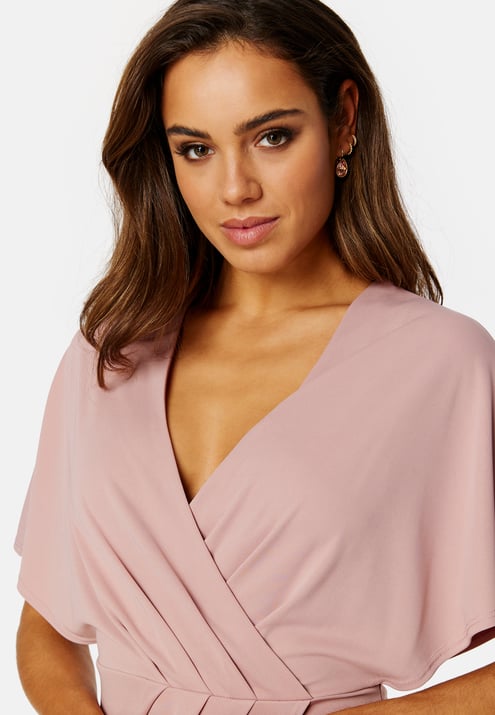 Bubbleroom Occasion Wrap Slit Maxi Dress