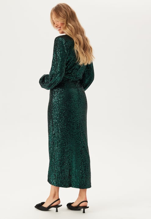 Bubbleroom Occasion Sequin Wrap Gown