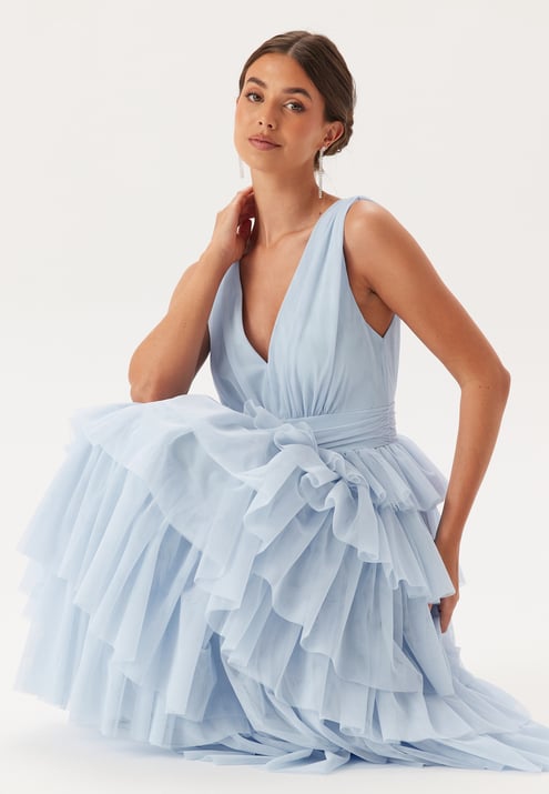 Bubbleroom Occasion Tulle Frill Gown