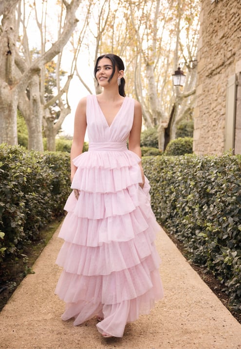 Bubbleroom Occasion Tulle Frill Gown