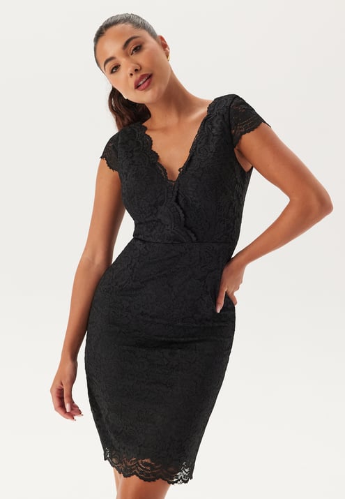 Bubbleroom Occasion V-neck short lace Dress