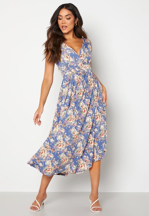 Bubbleroom Occasion Draped Soft Midi Dress