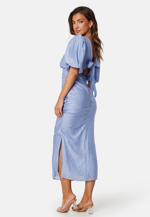Bubbleroom Occasion Balloon Sleeve Bow Midi Dress