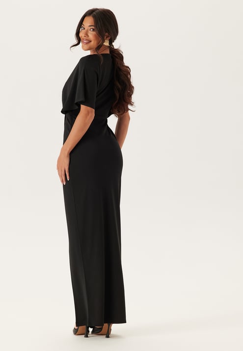 Bubbleroom Occasion Wrap Slit Maxi Dress
