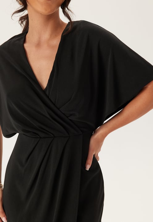 Bubbleroom Occasion Wrap Slit Maxi Dress