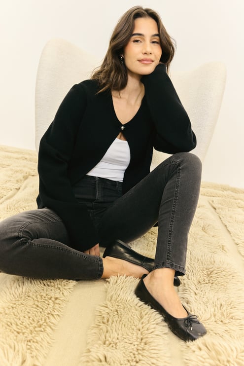 BUBBLEROOM One Button Cardigan