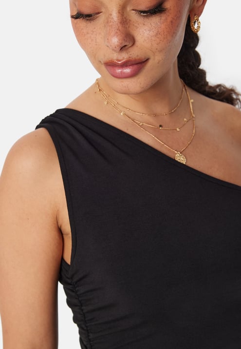 BUBBLEROOM One Shoulder Maxi Dress