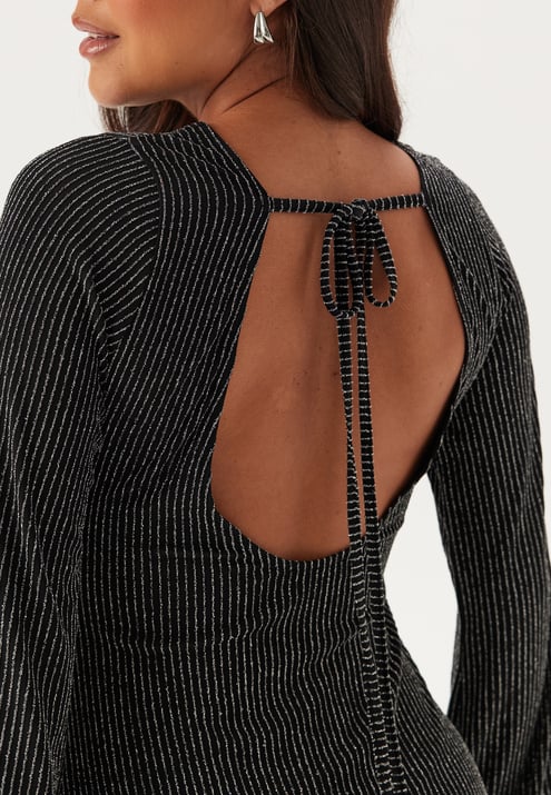 BUBBLEROOM Open Back Sparkling Dress