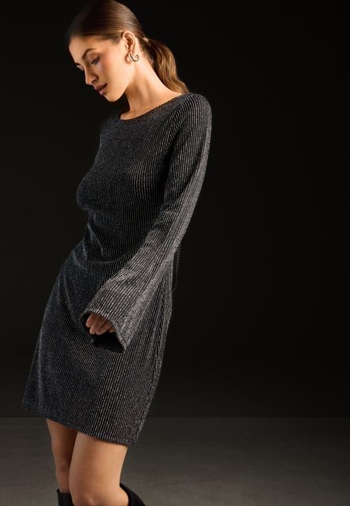 BUBBLEROOM Open Back Sparkling Dress