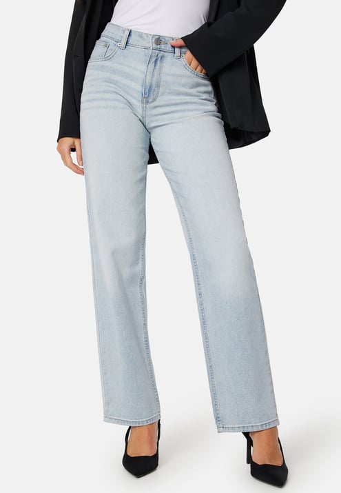 BUBBLEROOM Wide Straight Jeans 