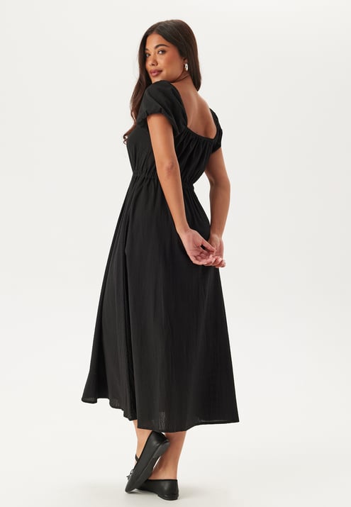 BUBBLEROOM Puff Sleeve Cotton Dress