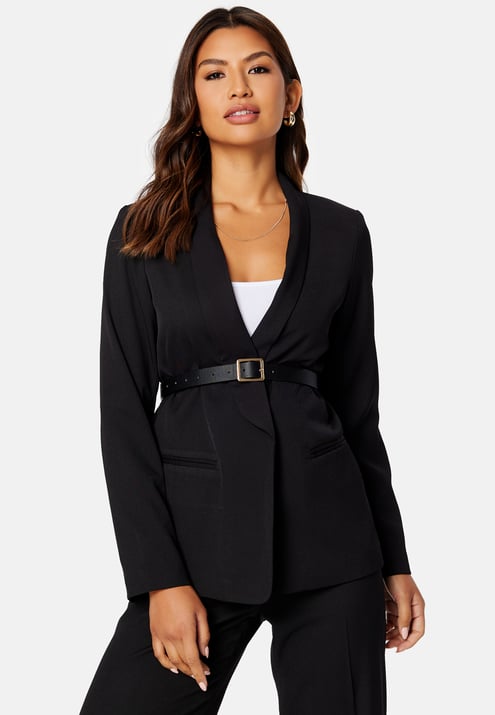 BUBBLEROOM Shawl Collar Regular L/S Blazer