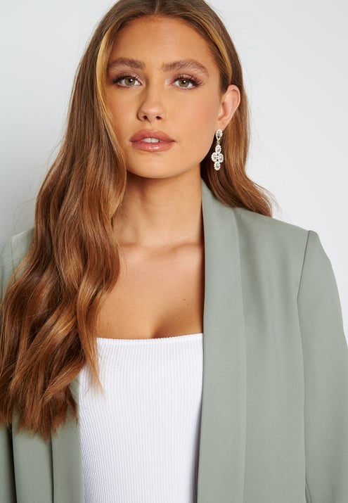 BUBBLEROOM Shawl Collar Regular L/S Blazer