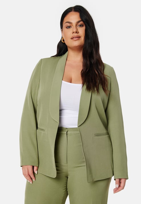 BUBBLEROOM Shawl Collar Regular L/S Blazer
