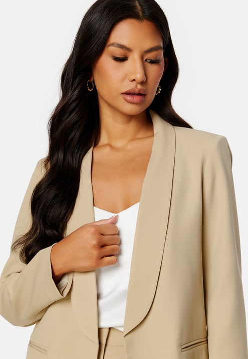 BUBBLEROOM Shawl Collar Regular L/S Blazer