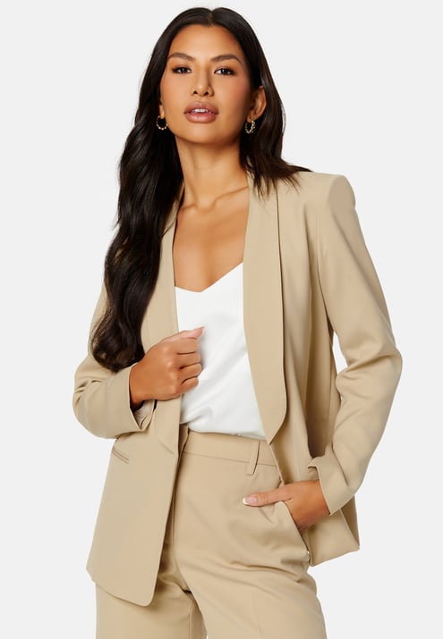 BUBBLEROOM Shawl Collar Regular L/S Blazer