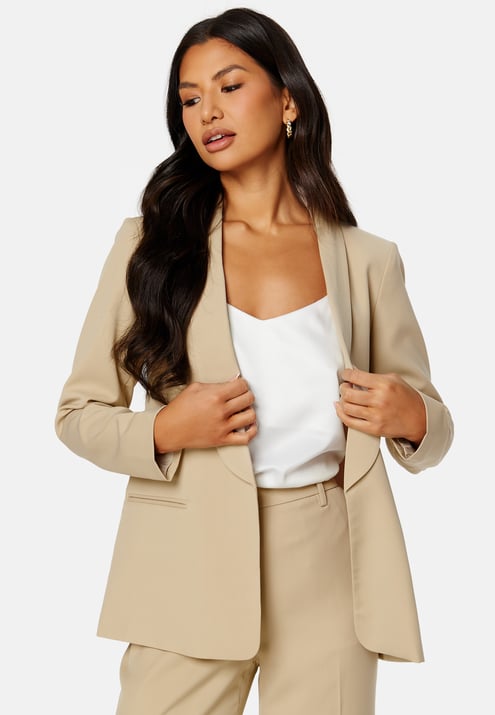 BUBBLEROOM Shawl Collar Regular L/S Blazer