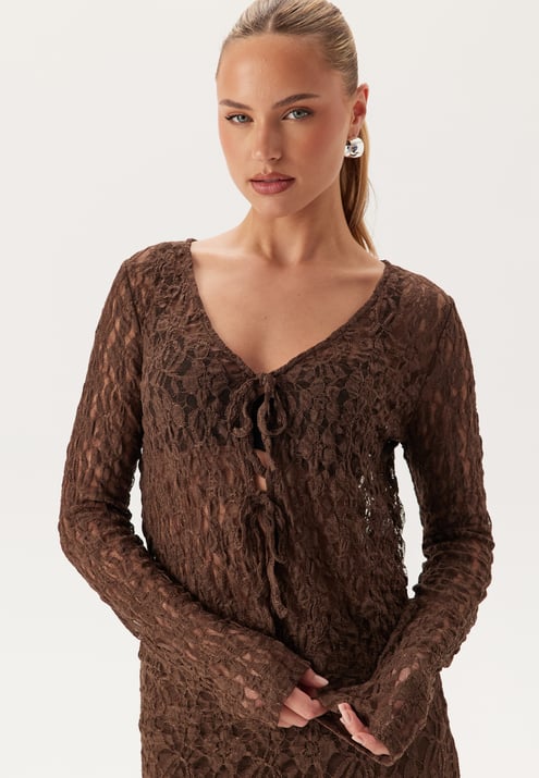 BUBBLEROOM Reversible Lace Cardigan