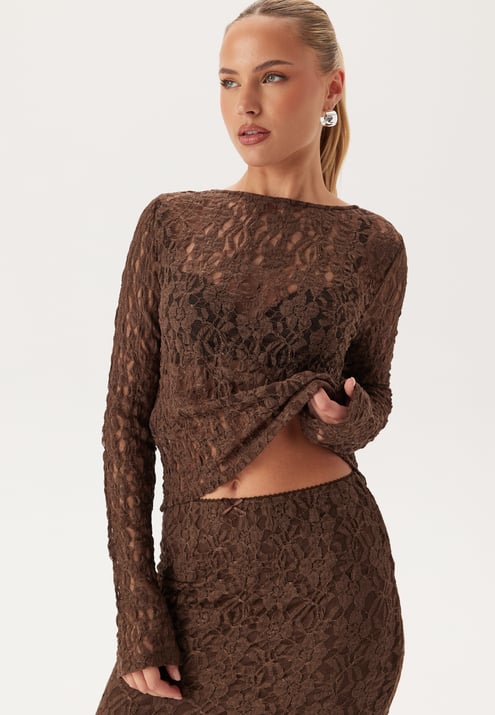 BUBBLEROOM Reversible Lace Cardigan