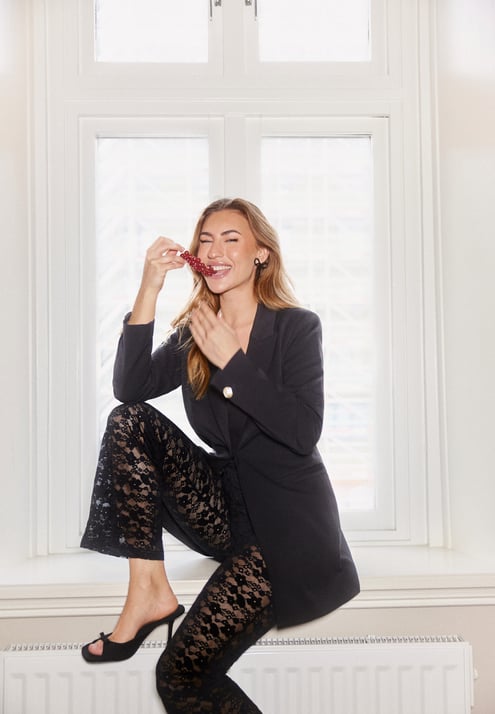 BUBBLEROOM Rochelle Long Blazer