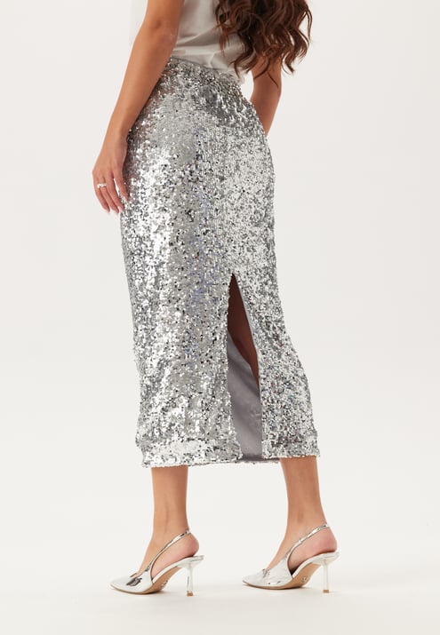 BUBBLEROOM Sequin Midi Skirt