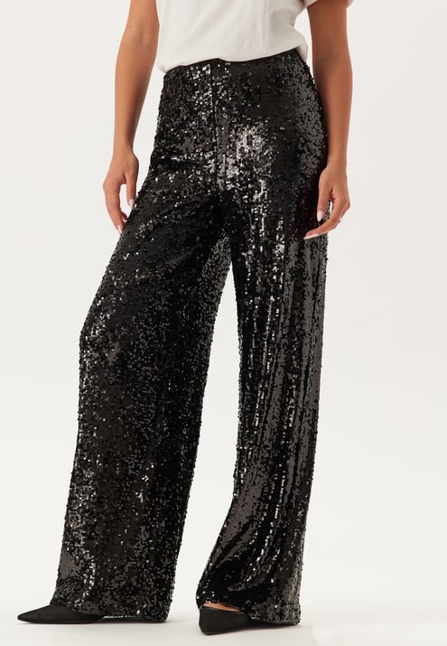 BUBBLEROOM Sequin Wide Trousers