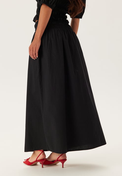 BUBBLEROOM Smock Waist Maxi Skirt