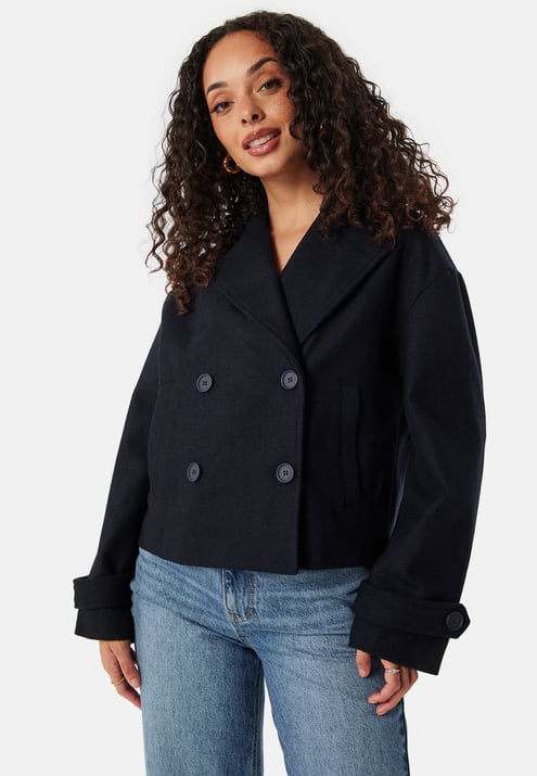 BUBBLEROOM Sophie Short Wool Blend Coat
