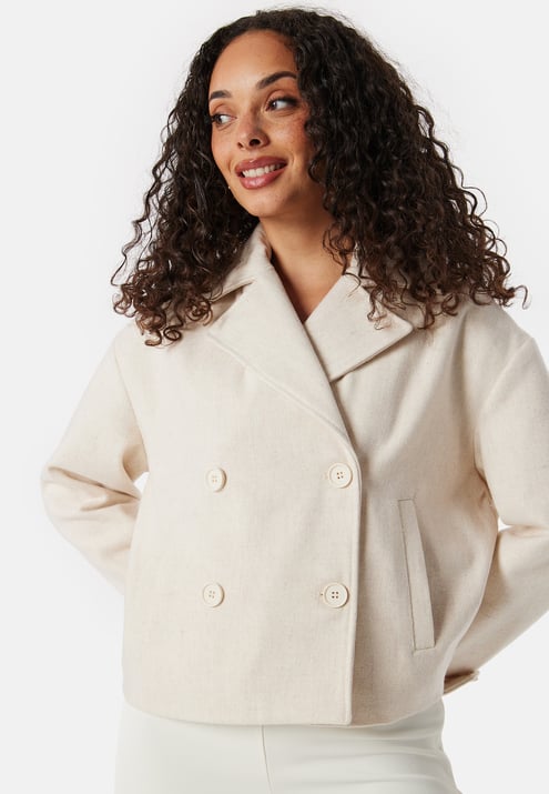 BUBBLEROOM Sophie Short Wool Blend Coat
