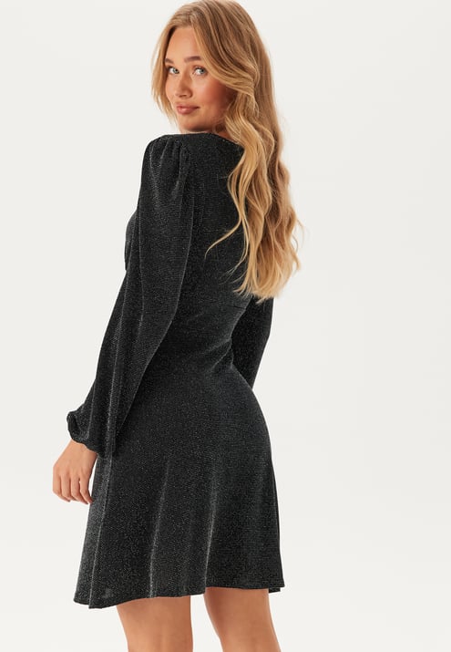BUBBLEROOM Sparkling Puff Sleeve Dress