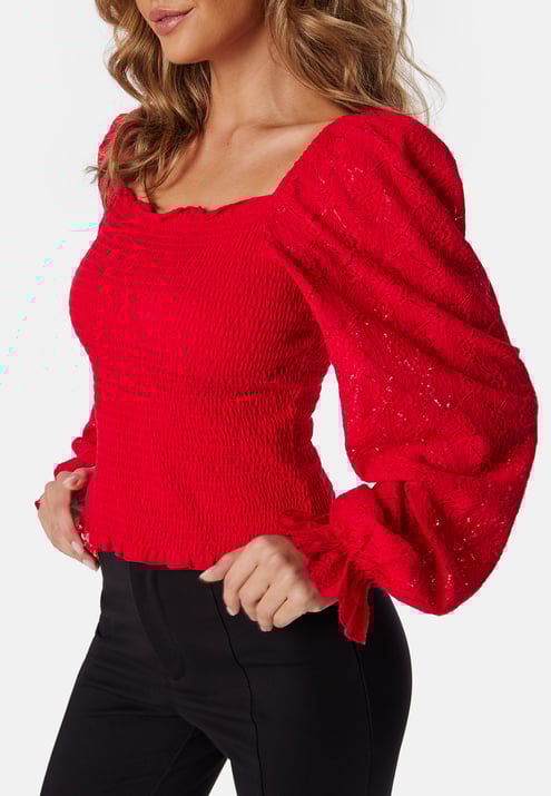 BUBBLEROOM Square Neck Smock Top