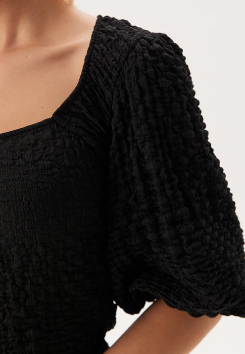 BUBBLEROOM Square Neck Volume Sleeve Top