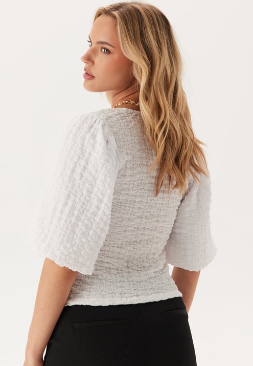 BUBBLEROOM Square Neck Volume Sleeve Top