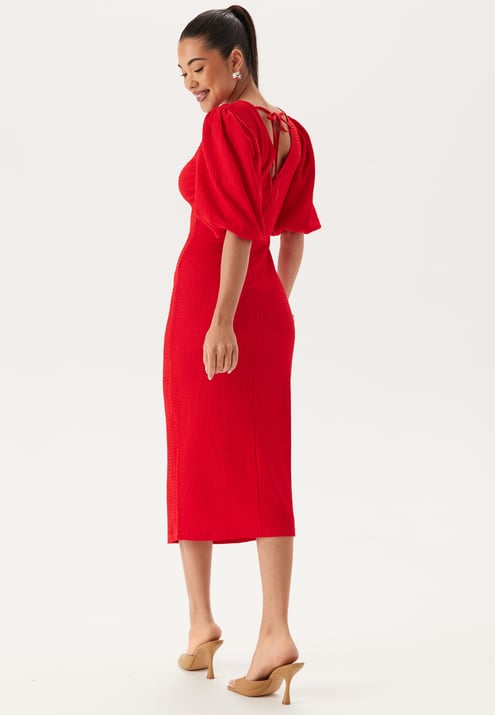 BUBBLEROOM Structure Puff Sleeve Dress