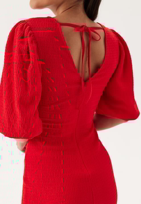 BUBBLEROOM Structure Puff Sleeve Dress