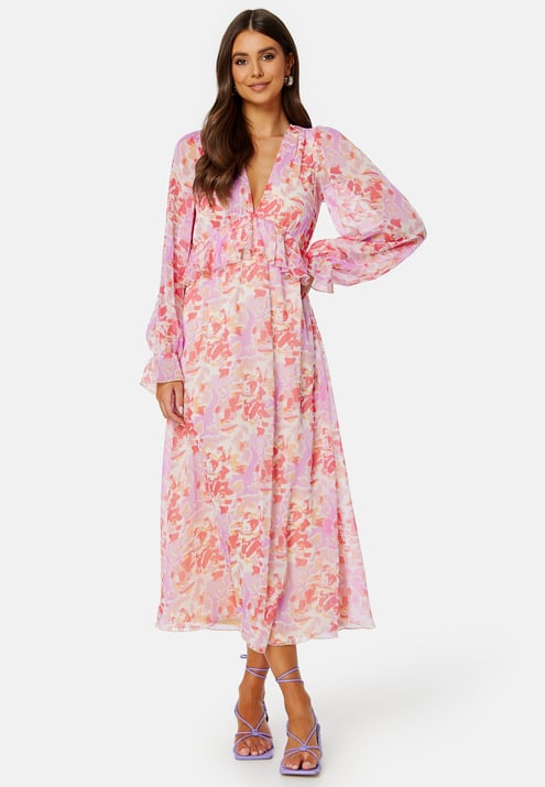 BUBBLEROOM Summer Luxe Frill Midi Dress