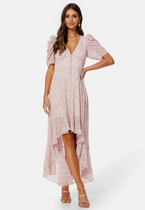 BUBBLEROOM Summer Luxe High-Low Midi Dress