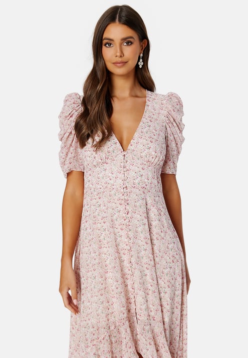 BUBBLEROOM Summer Luxe High-Low Midi Dress