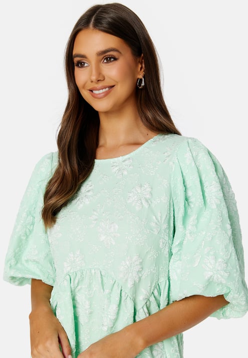 BUBBLEROOM Summer Luxe Puff Mini Dress