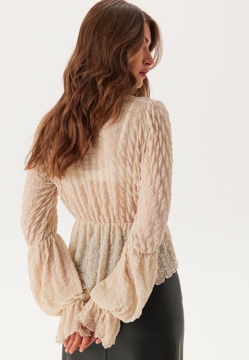 BUBBLEROOM V-Neck Flounce Blouse