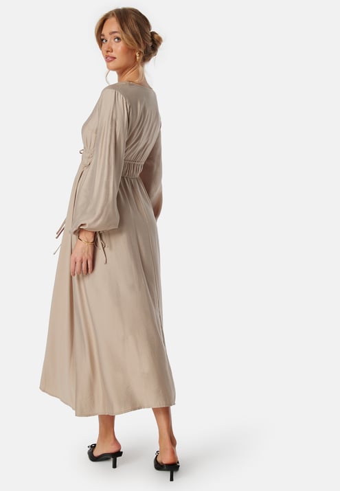 BUBBLEROOM V-neck Strap L/S Dress