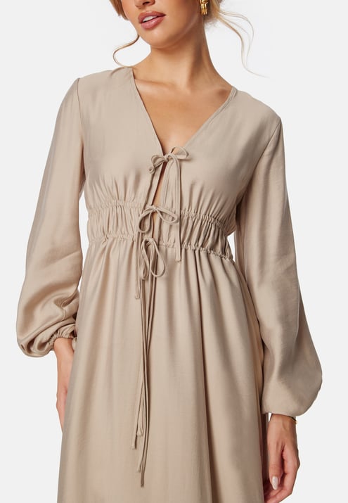 BUBBLEROOM V-neck Strap L/S Dress