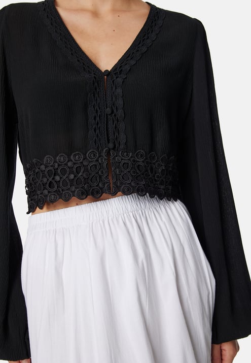 BUBBLEROOM Viscose Crepe Blouse