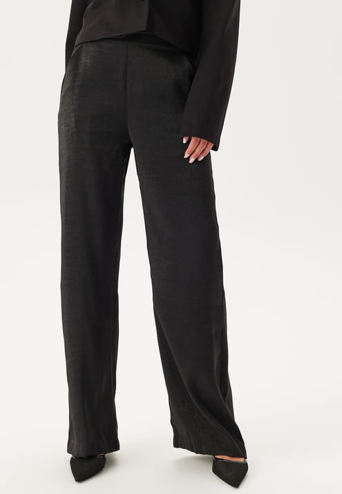 BUBBLEROOM Wide Leg Shimmer Trousers