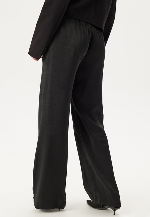 BUBBLEROOM Wide Leg Shimmer Trousers