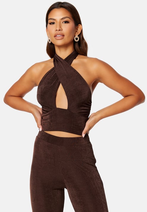 BUBBLEROOM Wiley halterneck top