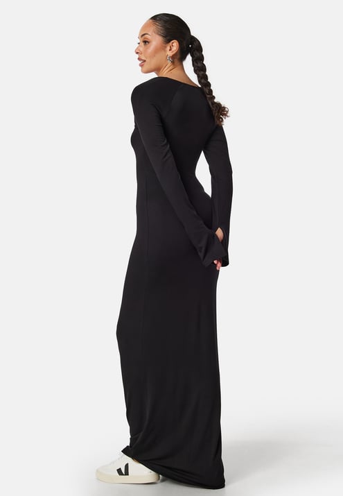 BUBBLEROOM Square Neck L/S Maxi Dress