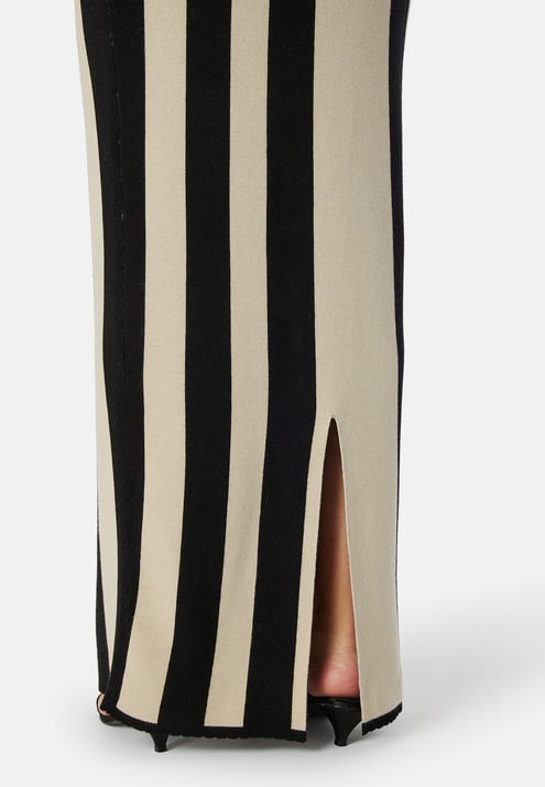 BUBBLEROOM Striped Sleeveless Knitted Dress